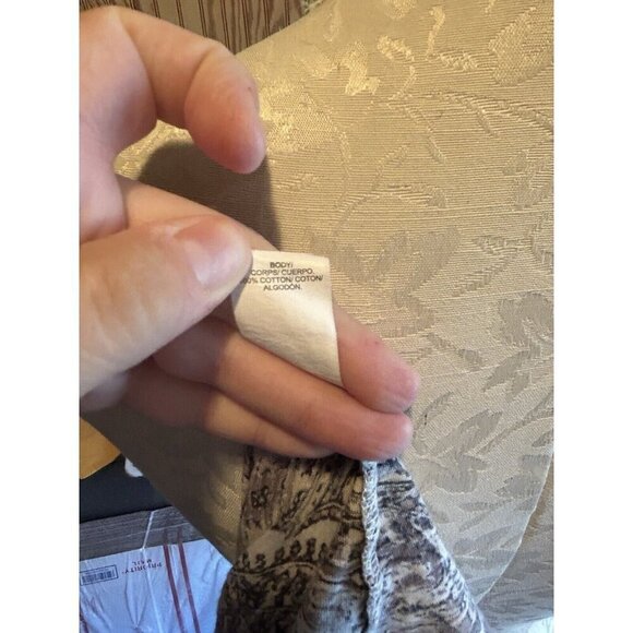 Lucky Brand Women's Plus Size 2X T-Shirt Top Casual Gray Print Short Sleeve - Picture 9 of 9